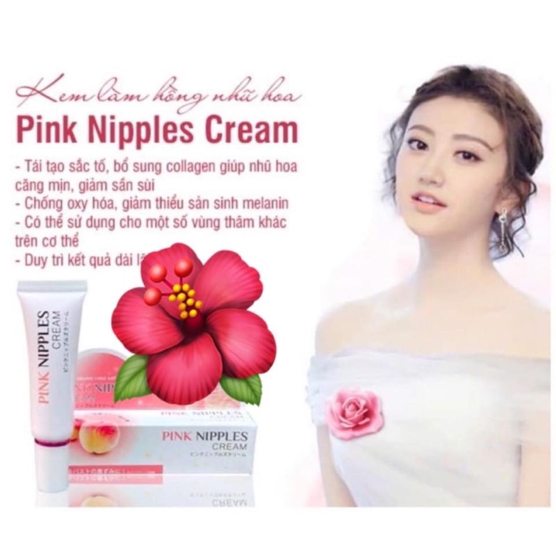 kem làm hồng nhũ hoa Pink Nipples cream 20g Nhật 100% chính hãng