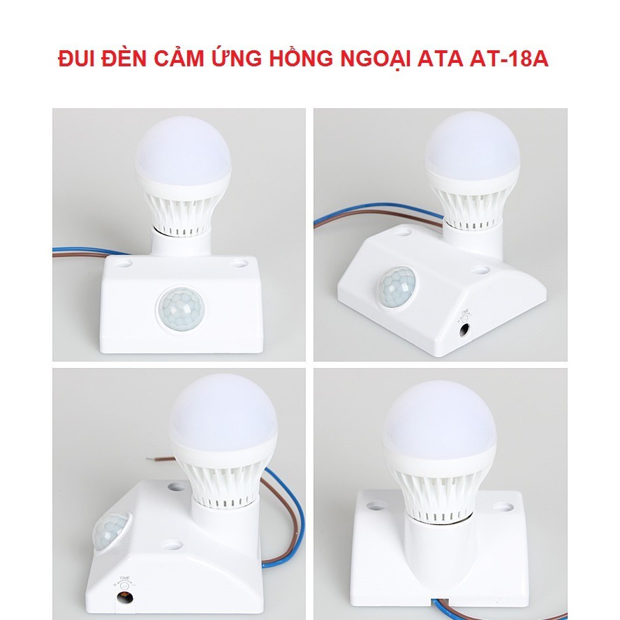 [Giao Hỏa Tốc Trong Ngày] Đui đèn cảm ứng ATA AT18