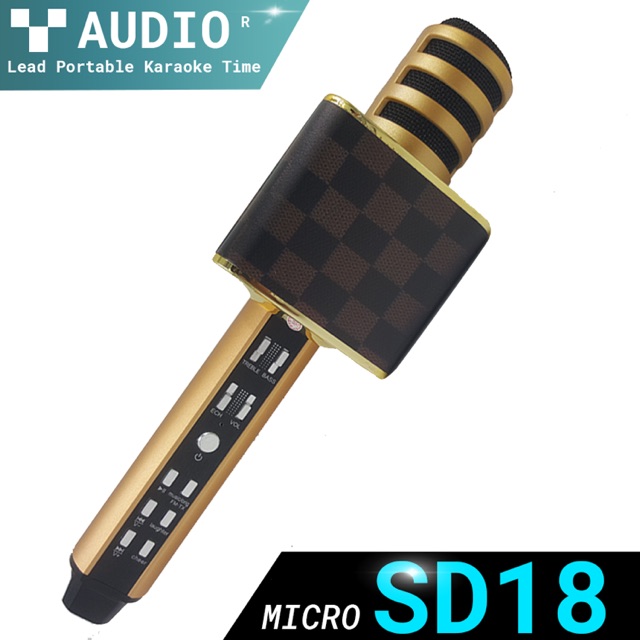 Siêu phẩm Míc Karaoke SD-18 kiêm loa Bluetooth