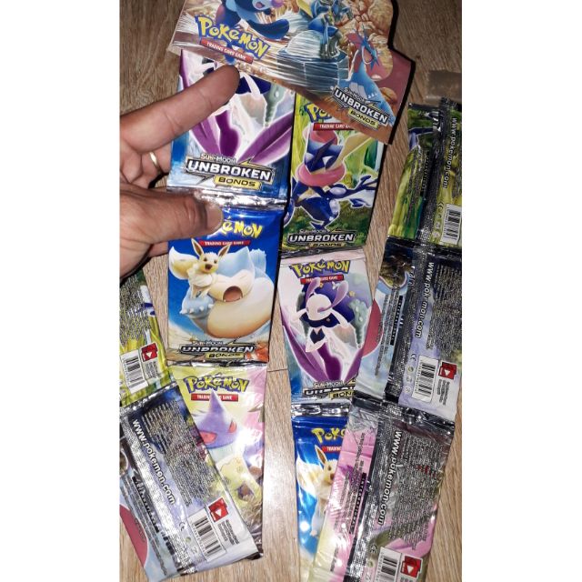 Sét 96 thẻ bài Pokemon_Bonds tiếng Anh bằng giấy óng ánh