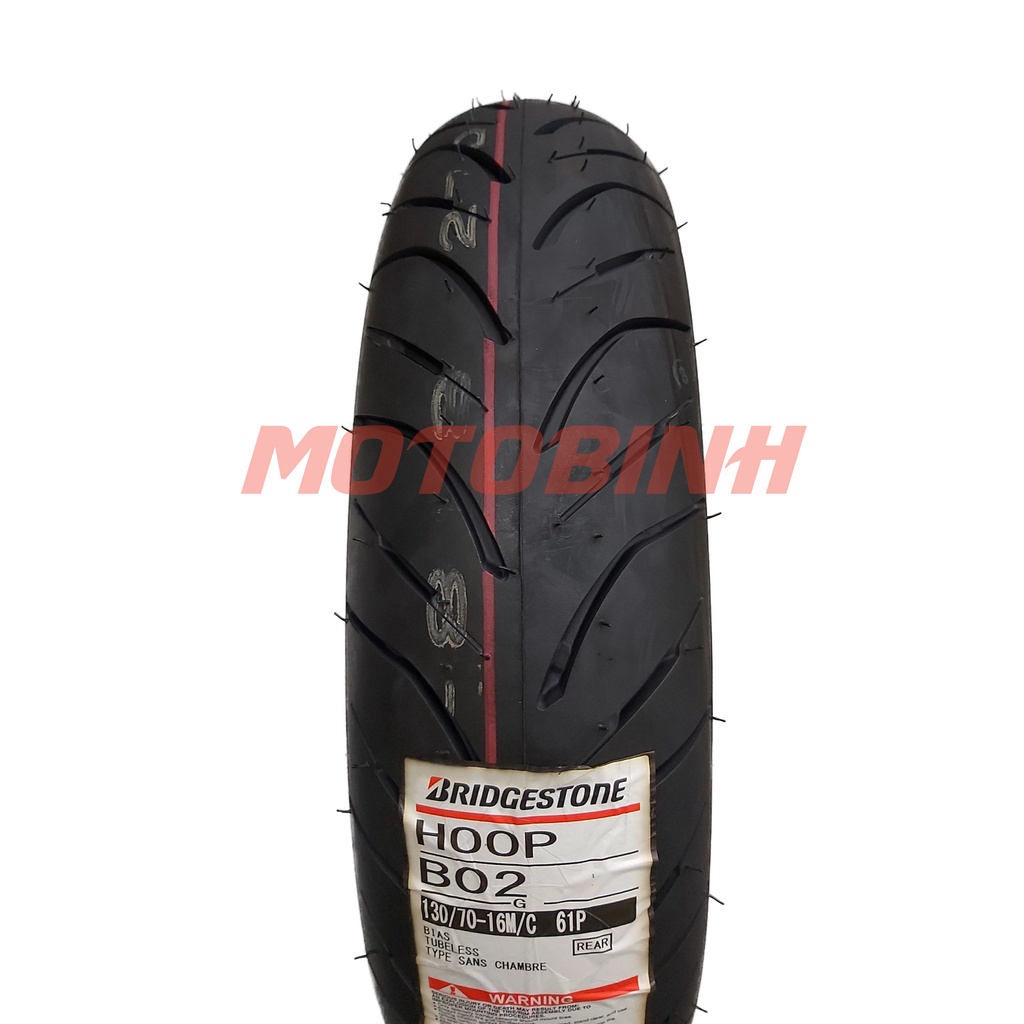 Lốp/vỏ xe 130/70-16 B02 TL Bridgestone dành cho xe SH 300I, SH 350I