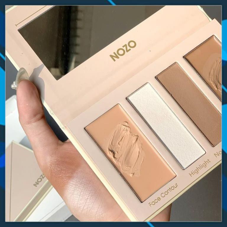 [ Hàng Nhập Khẩu ] Bảng Tạo Khối 4 Ô Kem + Phấn Lì Kết Hợp Nozo Contouring | BigBuy360 - bigbuy360.vn