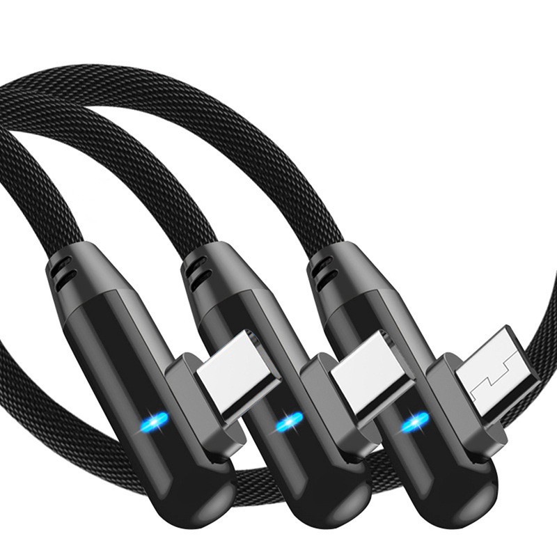 TBTIC Fast Charging Micro USB Type C Cable for IPhone 12 11ProMax XR XS 7 8Plus Mobile Phone Charge Cable