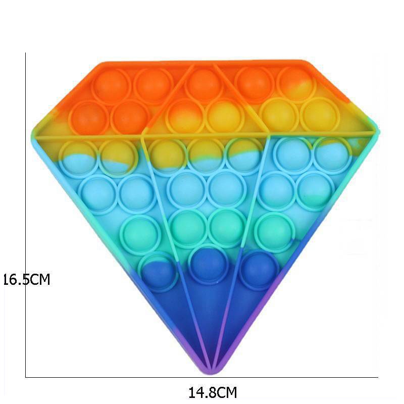 Đồ chơi nhấn bong bóng nhiều hình dạng hỗ trợ giảm căng thẳng hiệu quả Đồ Chơi Bóp Tay pop it fidget toy