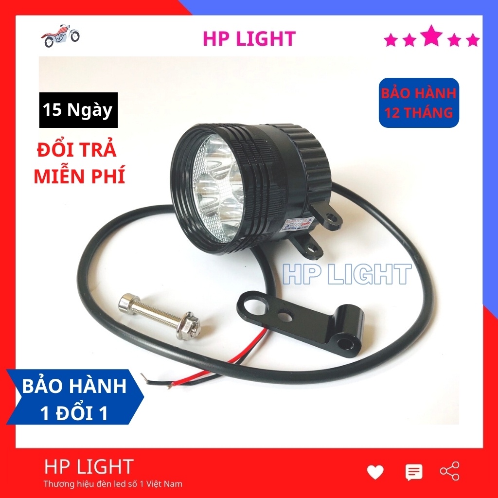 Trợ Sáng L4 Ngắn T1 New 3 Chế Độ Chính Hãng BMA Siêu Sáng Led Trợ Sáng Xe Máy HPLIGHT T1