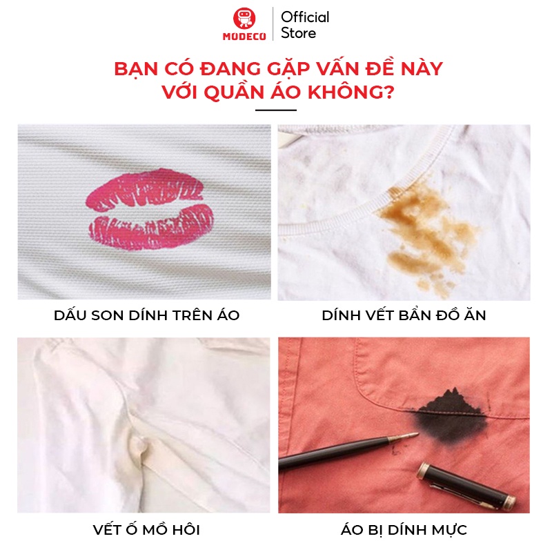 Bột Tẩy Trắng Quần Áo LANJIEXING 300g - Làm Sạch Vải Ố Vàng, Vết Bẩn Khó Giặt, Quần Áo Bị Mốc - Hàng Chính Hãng - Modeco