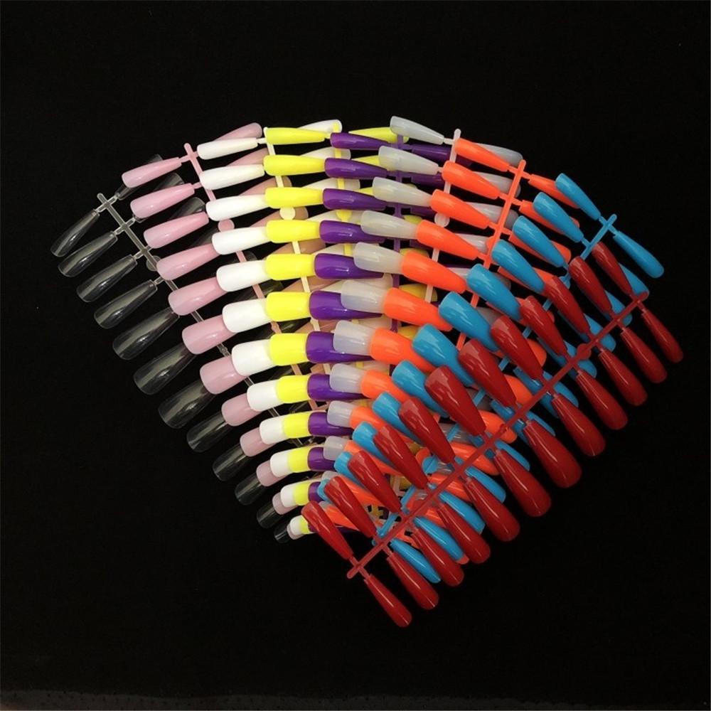 Bộ 24 Móng Tay Giả Acrylic Tái Sử Dụng Được Che Phủ Toàn Diện