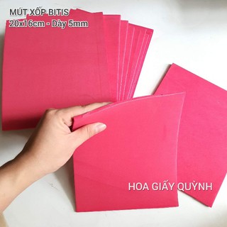 2 miếng mút xốp bitis 5mm - 20x16cm