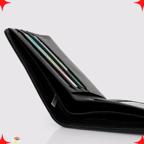 Ví Ngang Nam Da Bò Thật Kiểu Dáng Trẻ Trung Độc Đáo, Bóp Đựng Tiền Thẻ Mini - LT01 - Leli_store