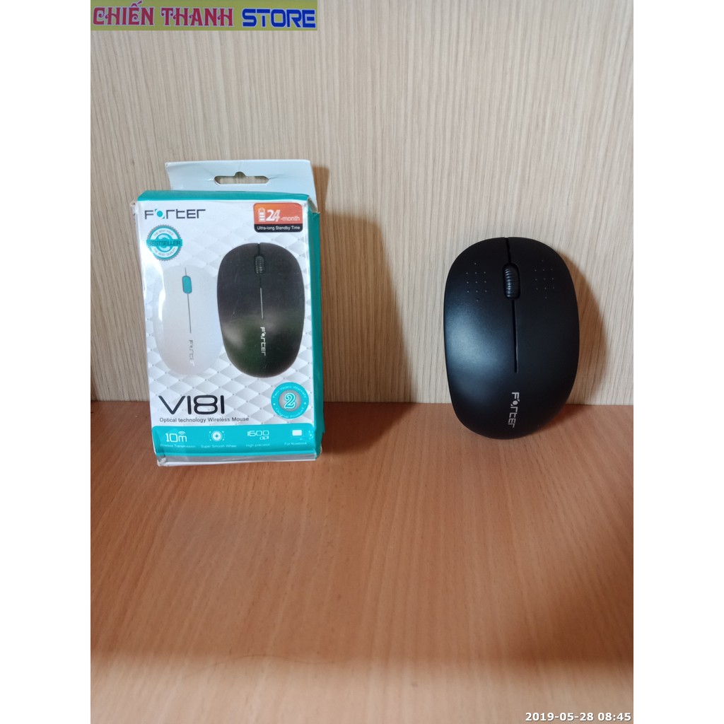 Chuột Quang Máy Tính Không Dây Forter V181 (Đen)_SPE75 [18x10x5]