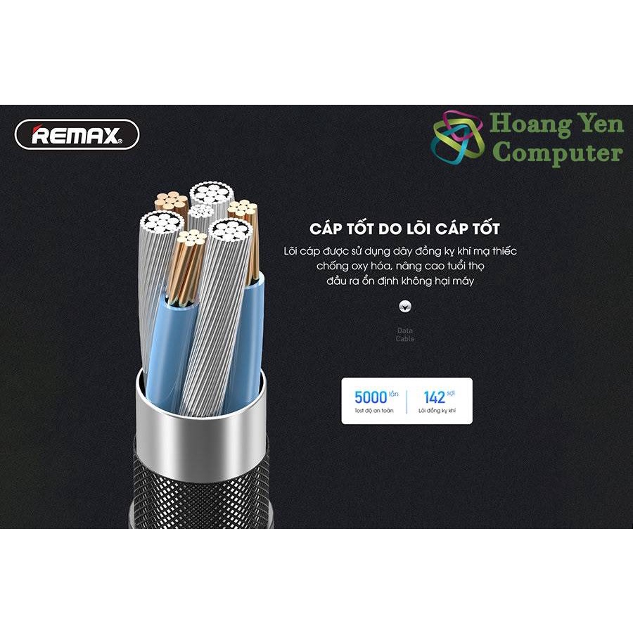 [RC-152M] Cáp Sạc Nhanh MICRO USB Remax RC-152M cho ANDROID Dài 1M (Dây Dù, Có Đèn Led ) - MÀU SẮC NGẪU NHIÊN