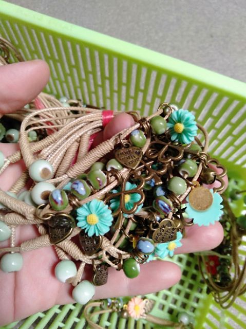 VÒNG TAY CÓI _ BÔNG CÚC NHIỀU MÀU