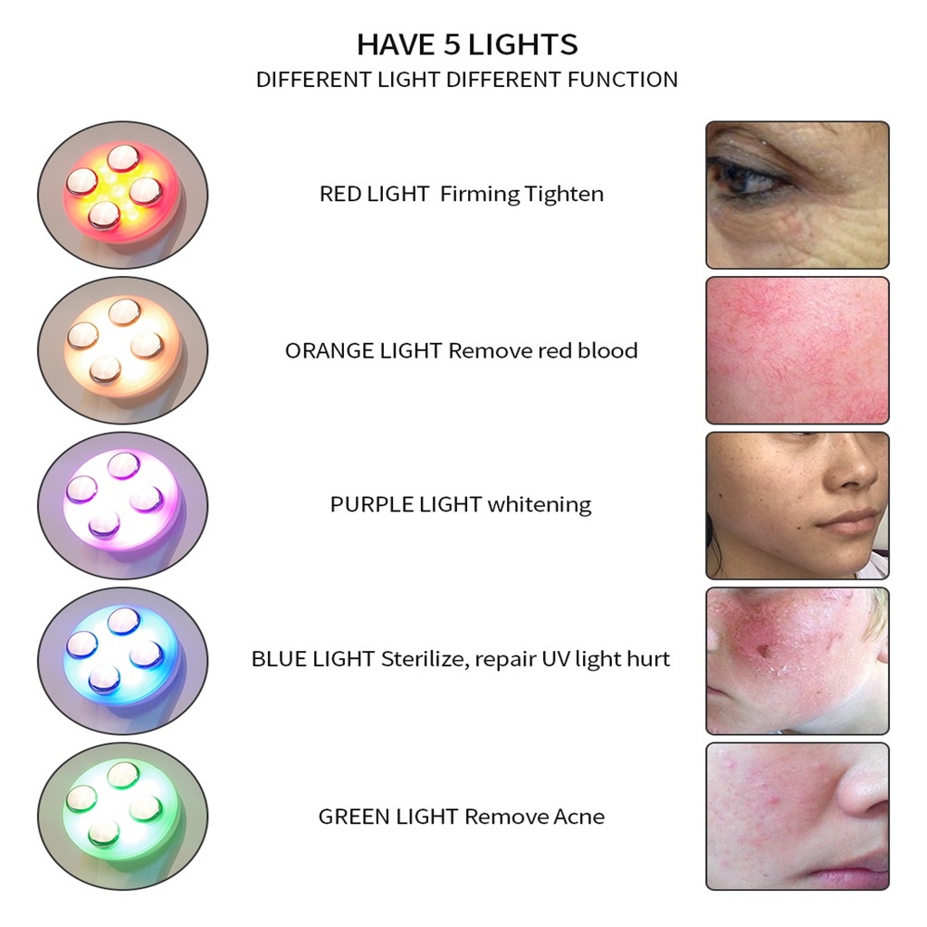 Máy Làm Đẹp EMS Mesotherapy Và RF Tần Số Vô Tuyến Tần Số Vô Tuyến Đèn LED Photon Trẻ Hóa Làn Da