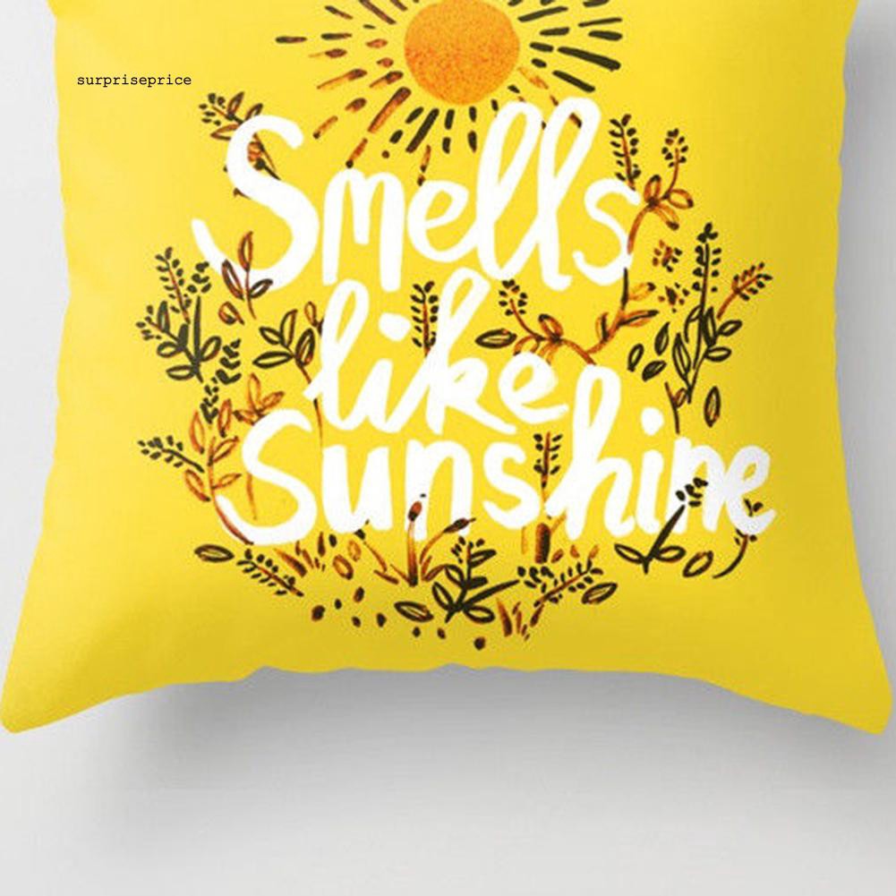 Áo gối khổ vuông 45cm X 45cm in họa tiết sáng tạo trang nhã