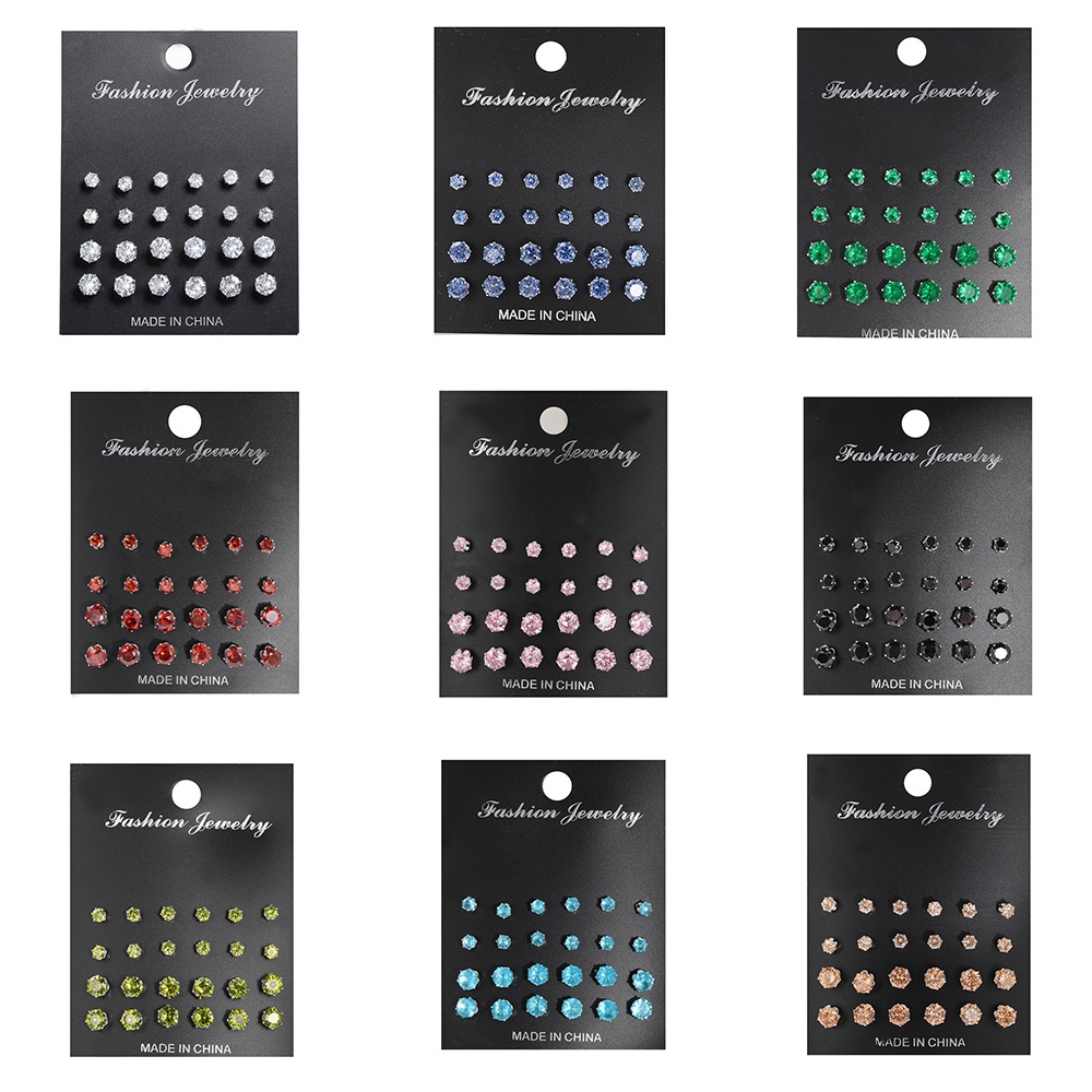 Set 24 Bông Tai Thời Trang Nữ Tính