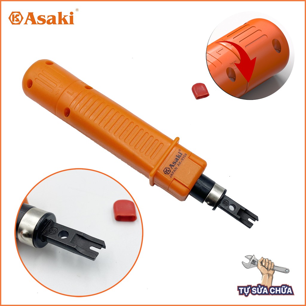 Dao nhấn dây cáp mạng cao cấp chính hãng ASAKI AK-9156