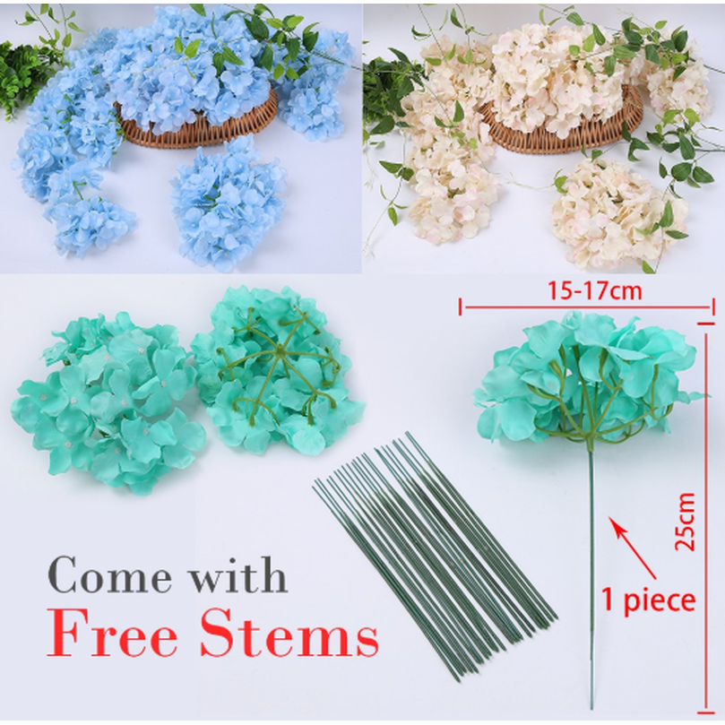 Bó hoa cẩm tú nhân tạo dùng để trang trí tiệc