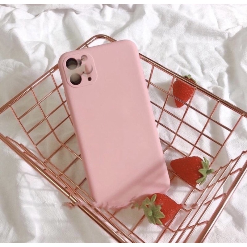 Ốp Chống Bẩn Full Viền Camera iPhone 11ProMax/12ProMax Silicon Basic