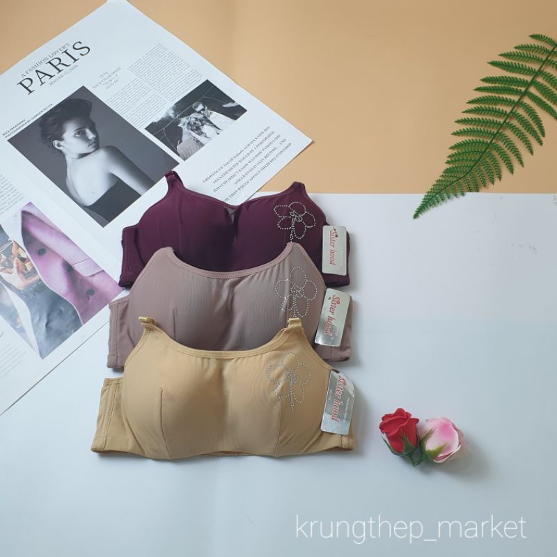 Áo lót sisterhood 756 có lưới che kín ngực hàng thái lan