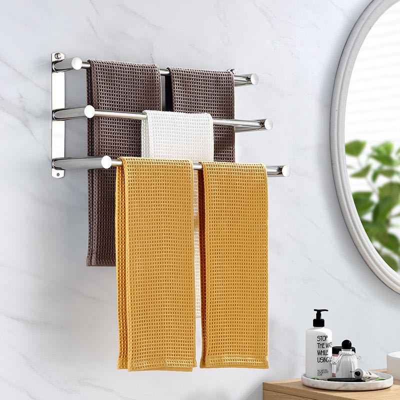 Giá Treo Khăn Bằng Thép Không Gỉ Gắn Tường Tiện Dụng