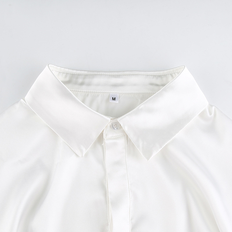 Đầm Sơ Mi Satin Thiết Kế Xếp Ly Xinh Xắn Cho Nữ | BigBuy360 - bigbuy360.vn