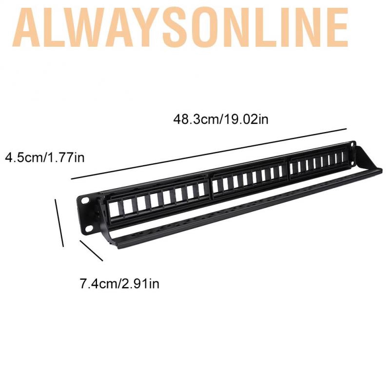 Giá Đỡ Dây Cáp Mạng Alwaysonline 24 Cổng 19inch Cat6