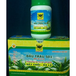 Combo 3 lọ phân bón đầu trâu mk 501