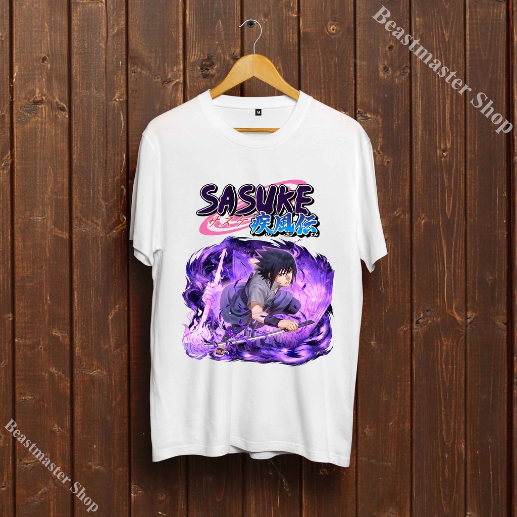 👈 Áo Uchiha Sasuke - Áo Naruto - Sasuke T-Shirt - Team 7 T-Shirt siêu rẻ - USK-014