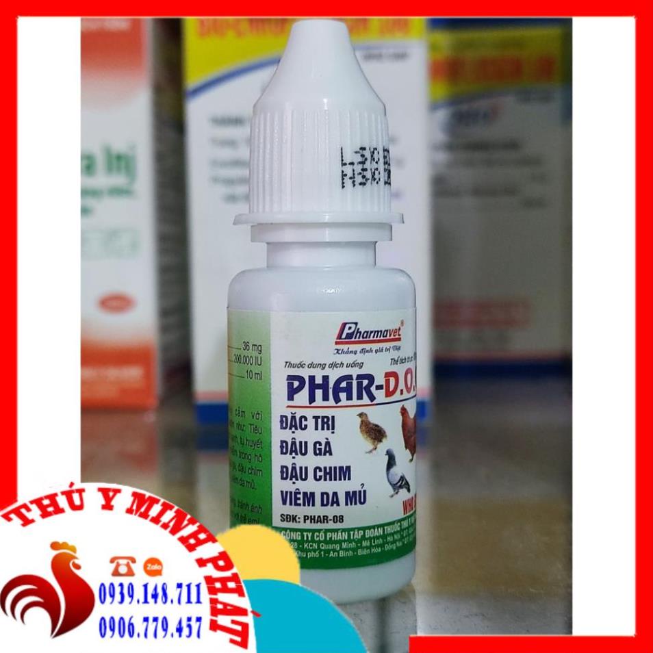 Đậu gà DOC lọ 10ml Phar D.O.C . 1 chai phar DOC 10ml đậu gà