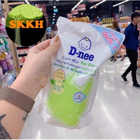 Nước giặt Dnee cho bé dạng túi Xanh lá 600ml skkh