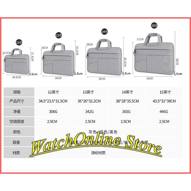 Túi chống sốc đựng Laptop Macbook cao cấp (có quai xách)