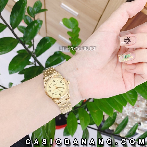 Đồng hồ nữ dây kim loại Casio chính hãng Anh Khuê LTP-V001G-9BUDF (25mm)