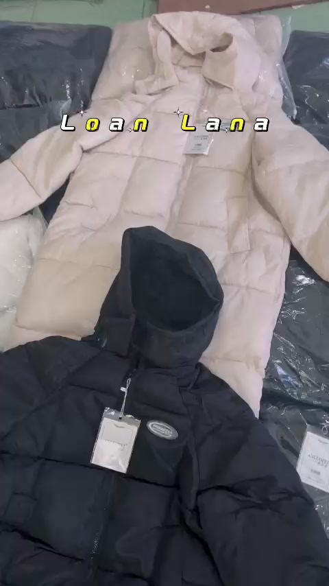 [SẴN] ÁO KHOÁC PHAO DÁNG DÀI MŨ TO ĐIỂM LOGO | BigBuy360 - bigbuy360.vn