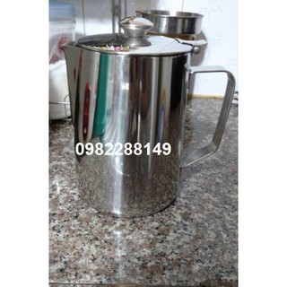 CA ĐÁNH SỮA INOX CÓ NẮP 2 LÍT