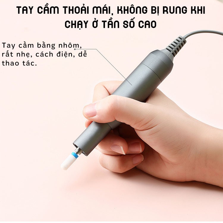 [Mã 254FMCGSALE giảm 8% đơn 500K] Máy Mài Móng Mài Nail Tay Chân Cầm Tay Tích Điện Cao Cấp STE201