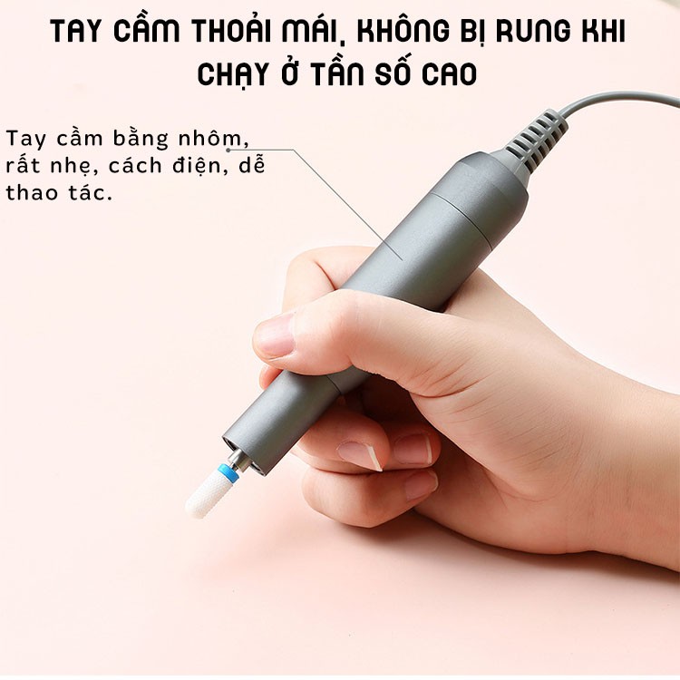 Máy Mài Móng Mài Nail Tay Chân Cầm Tay Tích Điện Cao Cấp STE201