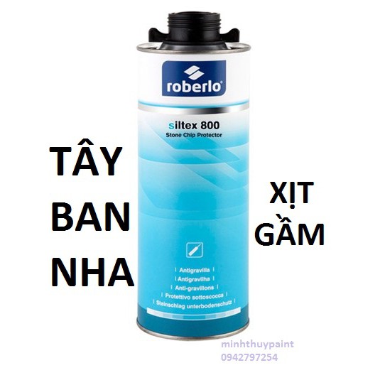 Xịt gầm Phủ gầm ô tô cao cấp Roberlo Tây Ban Nha chống ồn chống rỉ 1000ml