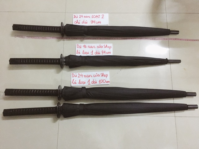 KATANA Ô Dù che mưa cán giả kiếm Nhật