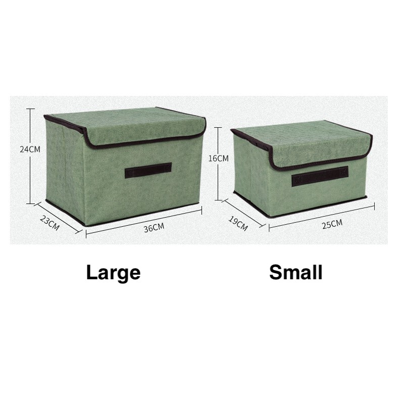 SUPO DEPOT - hộp vải đựng đồ gấp gọn lớn hộp đựng quần áo có nắp 7.5L/20L BDC081