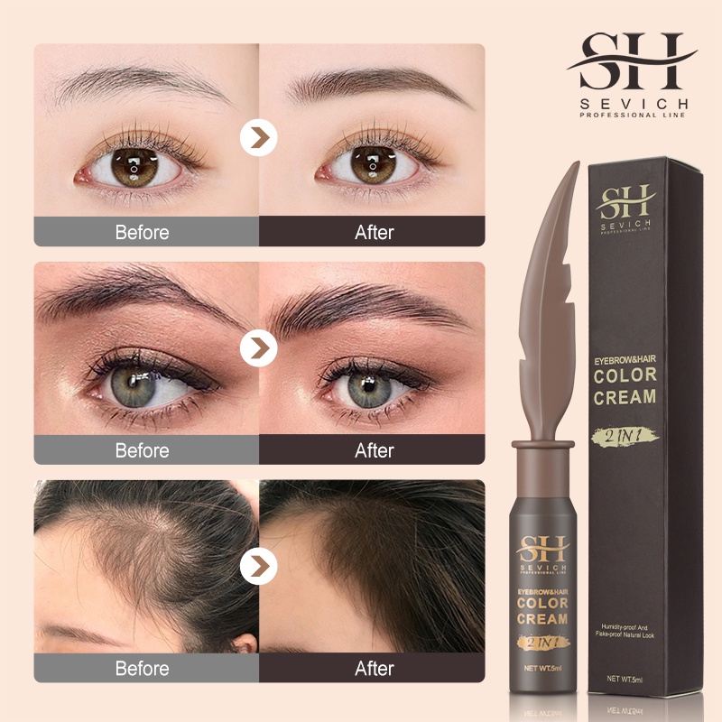 Gel trang điểm lông mày SEVICH dung tích 5ml chống thấm nước dễ lên màu đa năng