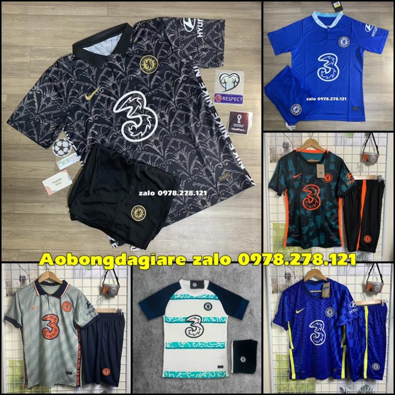Quần Áo Bóng Đá CLB Chelsea Sân Nhà, Sân Khách 2021,2022 - Chuẩn Mẫu Thi Đấu 99% - Vải Thái ⚡