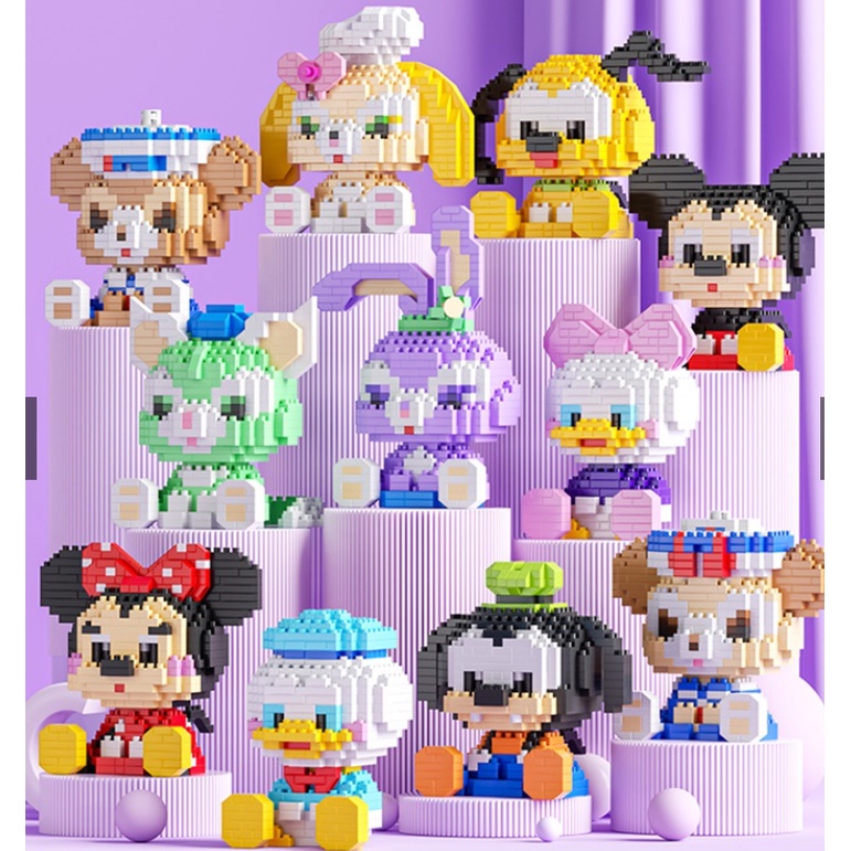 bộ mô hình lắp ráp 3d mini cute xếp hình các nhân vật trong tây du ký decorchina- đồ chơi phát triển tư duy