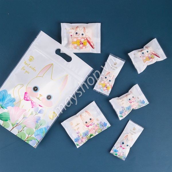 10 túi zip Mèo dễ thương (15x22cm)