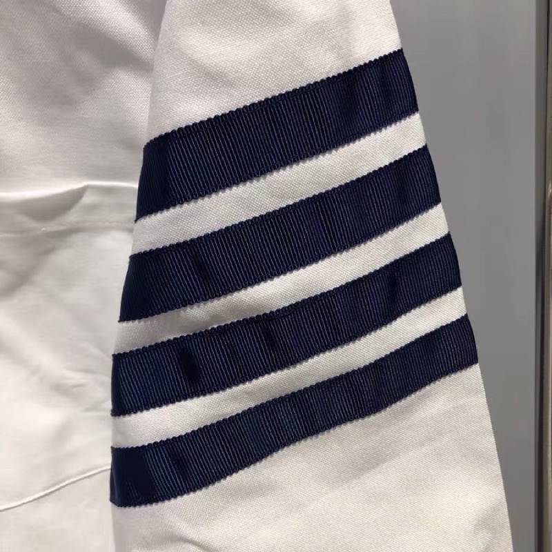 Áo sơ mi Thom brown 4 sọc đen