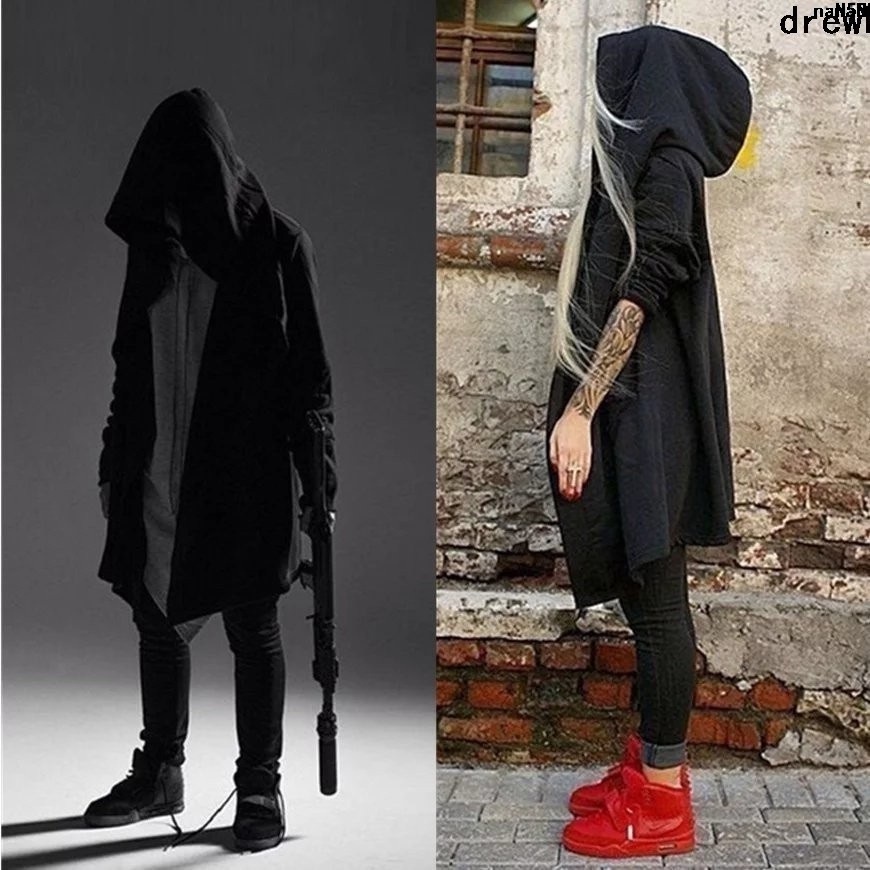 Wizard}/* Áo Choàng Nam Kích Thước Tối Màu Có Nón Kiểu Áo Choàng Dài Trung Bình?Áo Khoác Dáng Dài Size Lớn Assassin'S Creed: Blacker 〉
