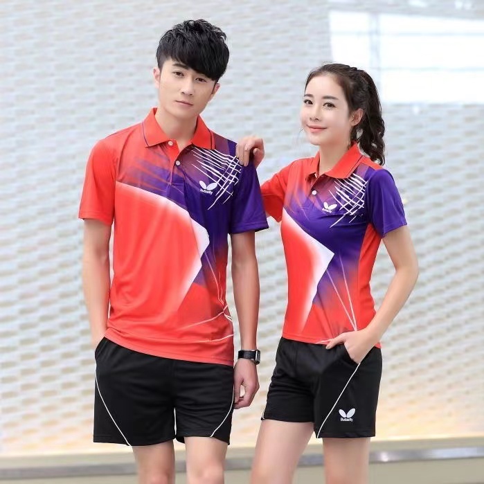 Bộ Đồ Thể Thao Bóng Bàn Thấm Hút Mồ Hôi Thoáng Khí Thời Trang Mùa Hè Mới Cho Nam Và Nữ