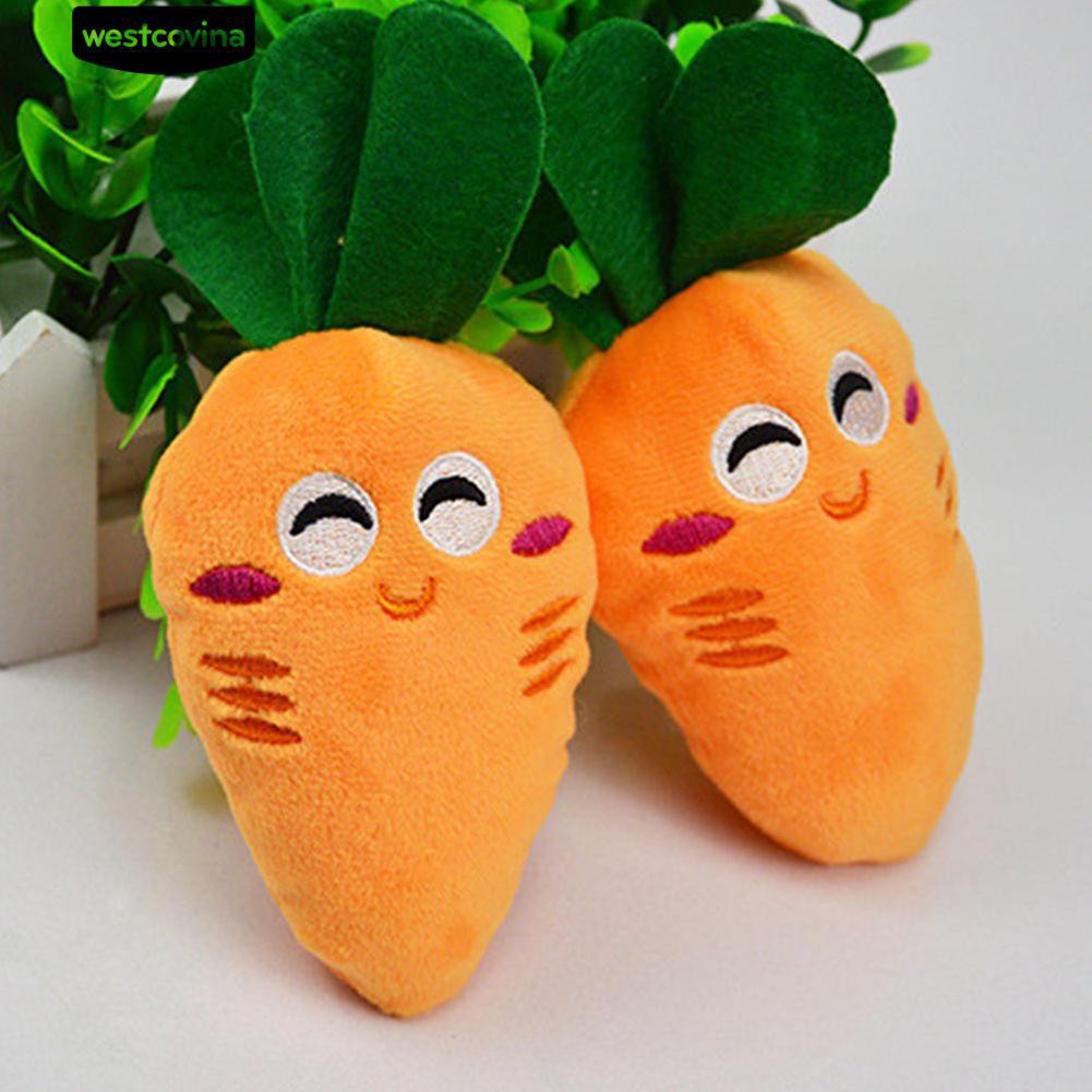 Đồ chơi nhồi bông hình củ cà rốt dễ thương cho thú cưng
