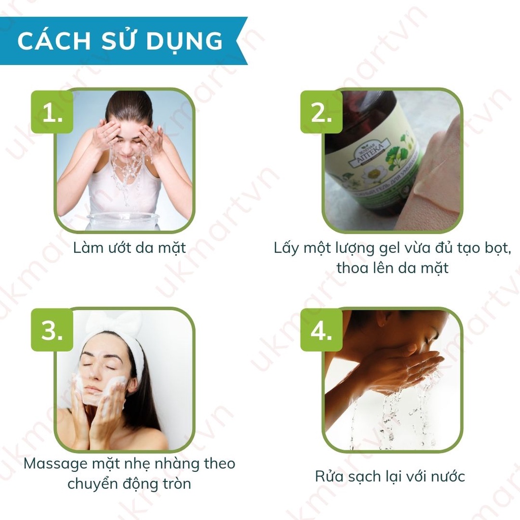 Gel Rửa Mặt Green Pharmacy Thảo Mộc Lành Tính Giúp Làm Sạch Nhẹ Dịu An Toàn Cho Da Nhạy Cảm