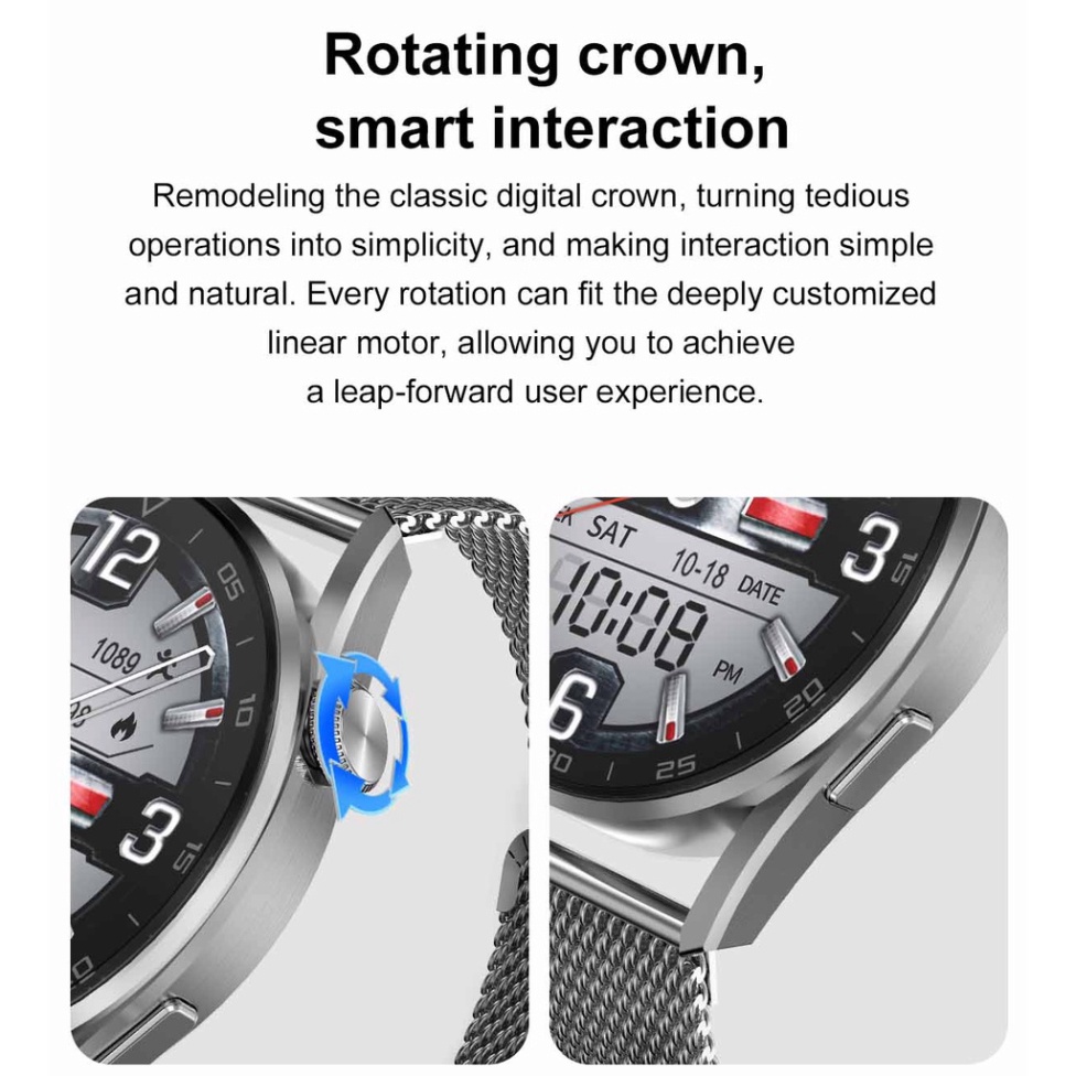 Đồng Hồ Thông Minh DT3 Pro Màn Hình 1.36 Inch 390*390 HD Kết Nối Bluetooth Không Dây DT3Pro