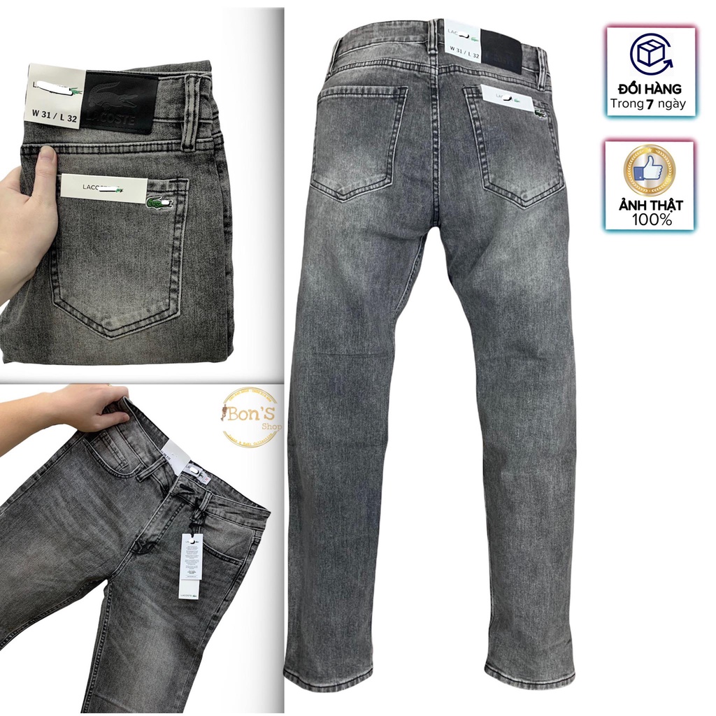 Quần Jeans Nam Cao Cấp, co dãn  NHIỀU MẪU HOT.Mẫu Lacoste ( Hàng Đẹp Chất lượng tốt) | BigBuy360 - bigbuy360.vn